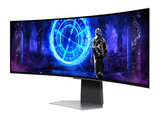 Monitor gaming - Samsung Odyssey G9 LS49DG954SUXEN, 49  DQHD, 240 Hz, 0.03 ms, OLED, FreeSync, Pantalla Curva, Altura ajustable, Plata