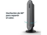 Calefactor - Cecotec Calefactor cerámico ReadyWarm 2050 Max Ceramic Rotate Smart, Cerámico, 20 m², Oscila 60º, 3 modos, Panel digital, Mando, Negro