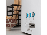Tostadora - Cecotec Toast&Taste 16000 Extra White, 1630W, 2 ranuras largas extraanchas, 4 tostadas, Soporte para panecillos, Acero inox, White