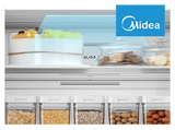 Frigorífico Combi - Midea Space Master MDRB600MME46, 443L, Total No Frost, 201 cm altura, Cajón 0º, Inox