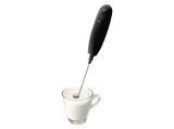 Espumador de leche - ok. OMF 1026, Con pilas, Varilla lavable, Negro