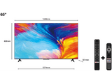 TV LED 65 - TCL 65P635, LCD, 4K HDR TV, Google TV, Control por voz, Smart TV, Dolby Audio, HDR10, Negro
