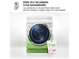 Secadora bomba de calor - LG RHX5009TLC, 9 kg, 12 programas, AI DUAL Inverter™, ThinQ™, Blanco