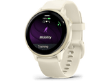 Reloj deportivo - Garmin vívoactive® 6, Blanco, Silicona, 20mm, 8 GB, 1.2 AMOLED, Autonomía hasta 11 días