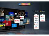 TV QLED 98 - TCL 98C655, UHD 4K, Quad Core, Smart TV, Google TV, Game Master 3.0, 144 Hz, Dolby Atmos, Brushed titanium metal front