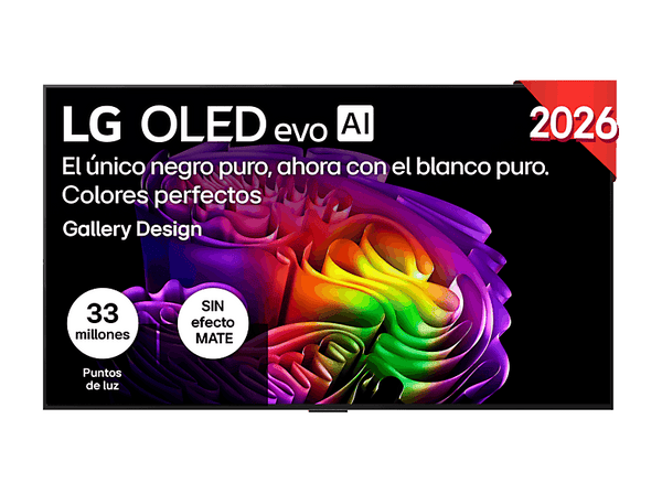 TV OLED 55" - LG OLED55G64LW, OLED 4K, Procesador Inteligente α11 AI Processor 4K Gen3, Smart TV, DVB-T2 (H.265), Gallery Design, Negro