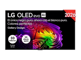 TV OLED 55 - LG OLED55G64LW, OLED 4K, Procesador Inteligente α11 AI Processor 4K Gen3, Smart TV, DVB-T2 (H.265), Gallery Design, Negro