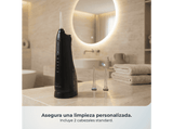 Irrigador - Cecotec ToothCare 6000 Jet Liberty, 180 ml, 5 modos, 30-80 PSI, IPX7, Autonomía hasta 30 días, Negro