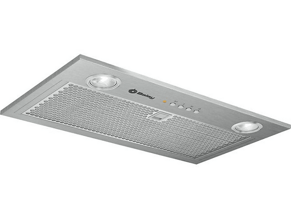 Campana grupo filtrante - Balay 3BF267EX, De techo, Integrable, 4 potencias, 695 m³/h, 65 dB, 52 cm, C, Inox
