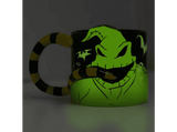 Taza - Funko Oogie Boogie Pesadilla Antes de Navidad, 330 ml, Licencia oficial, Brilla en la oscuridad, Cerámica
