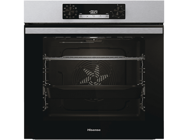 Horno - Hisense BI62216AXE2, Multifunción, Hidrolítica, 77 L, Doble Grill, 59.5 cm, Acero Inox