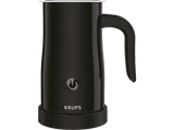 Espumador de leche - Krups XL1008, Interior acero inoxidable, Base giratoria 360º, Negro
