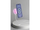 Cargador móvil inalámbrico - CellularLine MAG Qi2, Pad magnético de carga rápida, Compatible con MagSafe, 15 W, Universal, Blanco