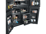 Frigorífico americano - Haier Horizon HCW99F18DIMB, No Frost, 182,5 cm, 630 l, Dispensador Agua y Hielo, Nutribank, Negro