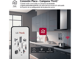 Campana decorativa - LG HCEZ2426S, 3 velocidades, 800 m³/h, 59.8 cm, ThinQ™, Acero inoxidable