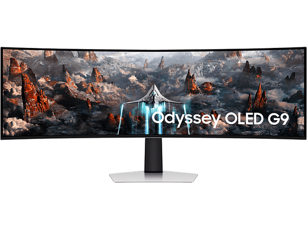 Monitor gaming - SAMSUNG Odyssey G9 LS49CG934SUXEN , 49", OLED, 0.03ms, 240 Hz, Freesync Premium Pro, Silver