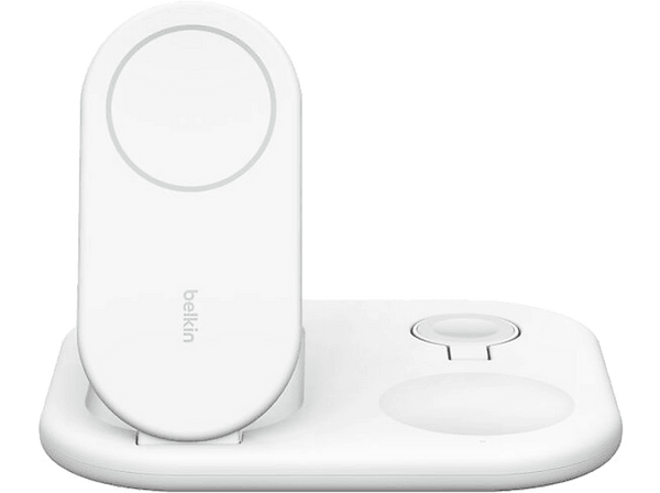 Cargador móvil inalámbrico - Belkin BoostCharge Qi2, Carga Universal con dispositivos que funcionen con el estándar Qi2, 15W, Blanco