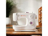 Máquina de coser - Singer M2505, 10 Puntadas, Portátil, Devanador automático, istema de bobina vertical, Blanco