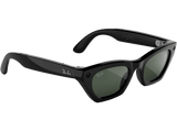 Gafas IA - Ray-Ban Meta Zena (Gen 3), Negro brillante, Transitions® verde grafito, Gafas con IA y cámara, Talla estándar, Unisex