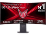 Monitor gaming - LG UltraGear™ 45GX950A-B, 45" 5K2K, Dual Mode (165/330Hz), 0.03 ms, OLED, VA curvo 800R, 2x HDMI, HDR10, Morado grisáceo
