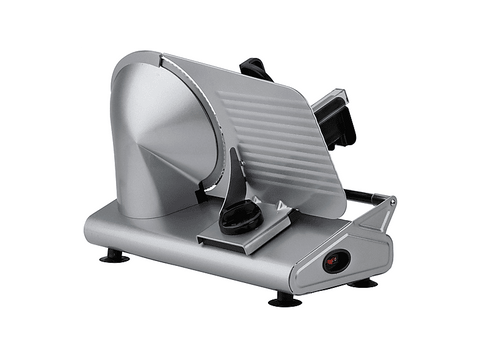 Cortafiambres - Jata JECF1054, 200W, Regulador de Corte de Precisión de 0 a 15 mm, Base Antideslizante, Cuchilla INOX Stonite 22cm, Plata