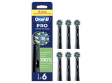 Recambio para cepillo dental - Oral-B Pro CrossAction, Cabezales De Recambio, Pack de 6 unidades, Negro