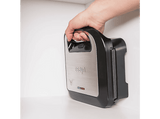Sandwichera - Ufesa Nevada, 750 W, Placas antiadherentes de 225 × 131 mm, Libres PFOA, Negro