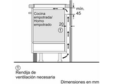 Placa inducción - Balay 3EB967LH, 3 zonas , Zona Extra Grande 32 cm, Función Sprint, 60 cm, Negro