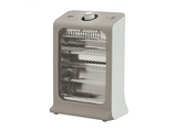 Calefactor - Jata JCES2460, 800W, 2 Barras de Cuarzo, 2 Ajustes de Potencia, Seguridad Antivuelco, Asa de Transporte, Blanco