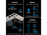 Móvil - Samsung Galaxy S24 Ultra, Titanium Gray, 512GB, 12GB RAM, 6.8 QHD+, Qualcomm Snapdragon 8, 5000mAh, Android 14