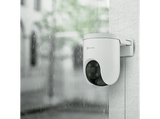 Cámara de vigilancia IP - Ezviz H8C Pro, 3K, Función de visión nocturna, WiFi, Cobertura Panorámica 360º, Detección de forma Humana, Blanco