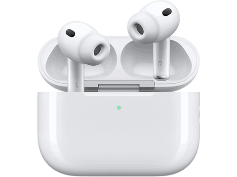 Apple AirPods Pro 3 (2025 3ª gen), Inalámbricos, Cancelación de ruido, Medición frecuencia cardíaca, Live Translation, Chip H2, USB-C, Blanco