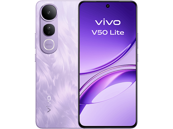 Móvil - vivo V50 Lite, Fantasy Purple, 256 GB, 8 GB RAM, 6.77" AMOLED, Qualcomm Snapdragon 685, 6500mAh