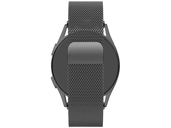 Correa - Friendly License FRSWB090, Compatible con Amazfit 20 mm, Acero Inoxidable, Negro