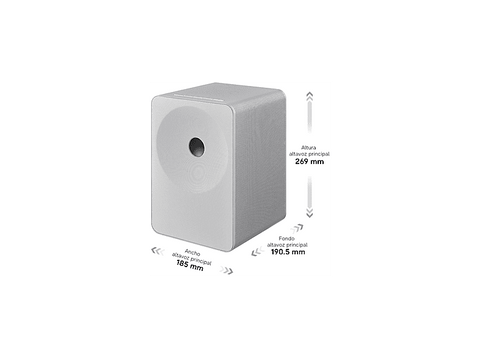 Altavoz inalámbrico - Samsung HW-LS71H Music Studio 7, 150 W, Dolby Atmos, Q-Symphony, Sonido Adaptativo, Blanco