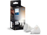 Bombilla Bluetooth - Philips Hue GU10, Luz blanca cálida a fría, 400 lm, Blanco