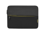 Funda portátil - Targus TSS931GL, Para PC's hasta 14 , Poliéster/Neopreno, Cierre de Cremallera, Negro/Amarillo