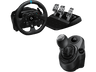 Volante - Logitech G G923 + Palanca de cambios Force Shifter, Force Feedback Trueforce, XBOX-PC, Pedales personalizables, USB, 6 velocidades, Negro