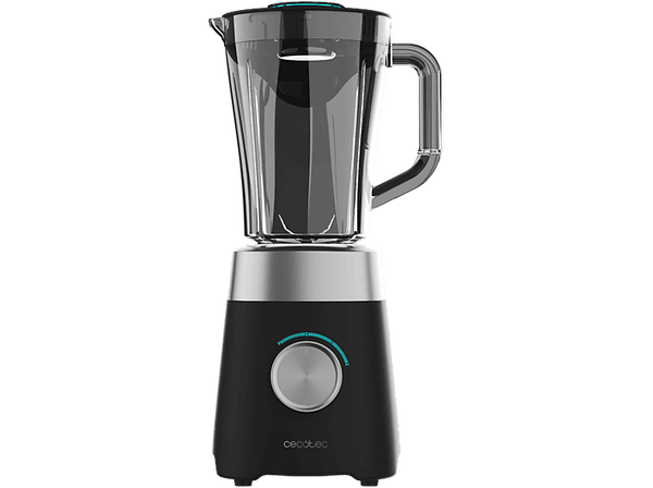 Batidora de vaso - Cecotec Power Black Titanium 1300MAX B, 1300 W, 1.5 l, Pica Hielo, 2 Velocidades, Negro
