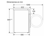 Lavadora carga frontal - Siemens WM14N292EP, 9 kg, 1400 rpm, 14 programas, SmartFinish, Motor iQdrive, Blanco