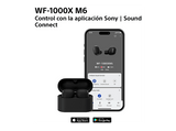 Auriculares True Wireless - Sony WF1000XM6, Cancelación de ruido (ANC), Hi-Res, Bluetooth, Llamadas nítidas, 24 horas, IPX4, iOS/Android, Plata