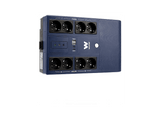 SAI - Woxter Multibase UPS 1200 VA, 8 Tomas Schuko, Batería de 12V/7Ah, Protección contra Cortes de Energía