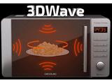 Microondas con grill - Cecotec ProClean 5110, 800W, 5 niveles, Tecnología 3DWave, 20 l, Inox