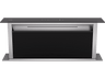 Campana decorativa - Haier I-Design HADD9SS6B, 4 Velocidades, 605 m3/h, Downdraft, 90 cm, Negro