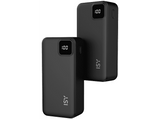 Powerbank - Isy IPP-27000, 27000 mAh, 2x USB-C, 1x USB-A, LED-Display, Negro