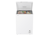Congelador horizontal - Hisense FT100N1AWDL, 97 l, 85.8 cm, Congelador Convertible, Goma Antibacerias, Blanco