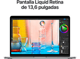 Apple MacBook Air (2022) MLXX3Y/A, 13.6 Retina, Chip M2 Apple, CPU de 8 núcleos, GPU de 10 núcleos, 8GB RAM, 2TB de SSD, USB-C 70W, Gris espacial