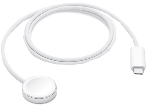 APPLE Cable cargador rápido magnético a USB-C para Apple Watch, 1 metro, Blanco