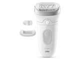 Depiladora - Braun Silk·épil 7  7-011, Tecnología MicroGrip, Luz SmartLight, Wet&Dry, Piel suave duradera, Plata
