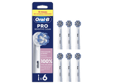 Recambio para cepillo dental - Oral-B Pro Sensitive Clean, Cabezales de recambio, Dientes y encías sensibles, Pack de 6 unidades, Blanco